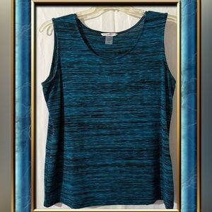 Allison Daley Teal and Black Knit Top